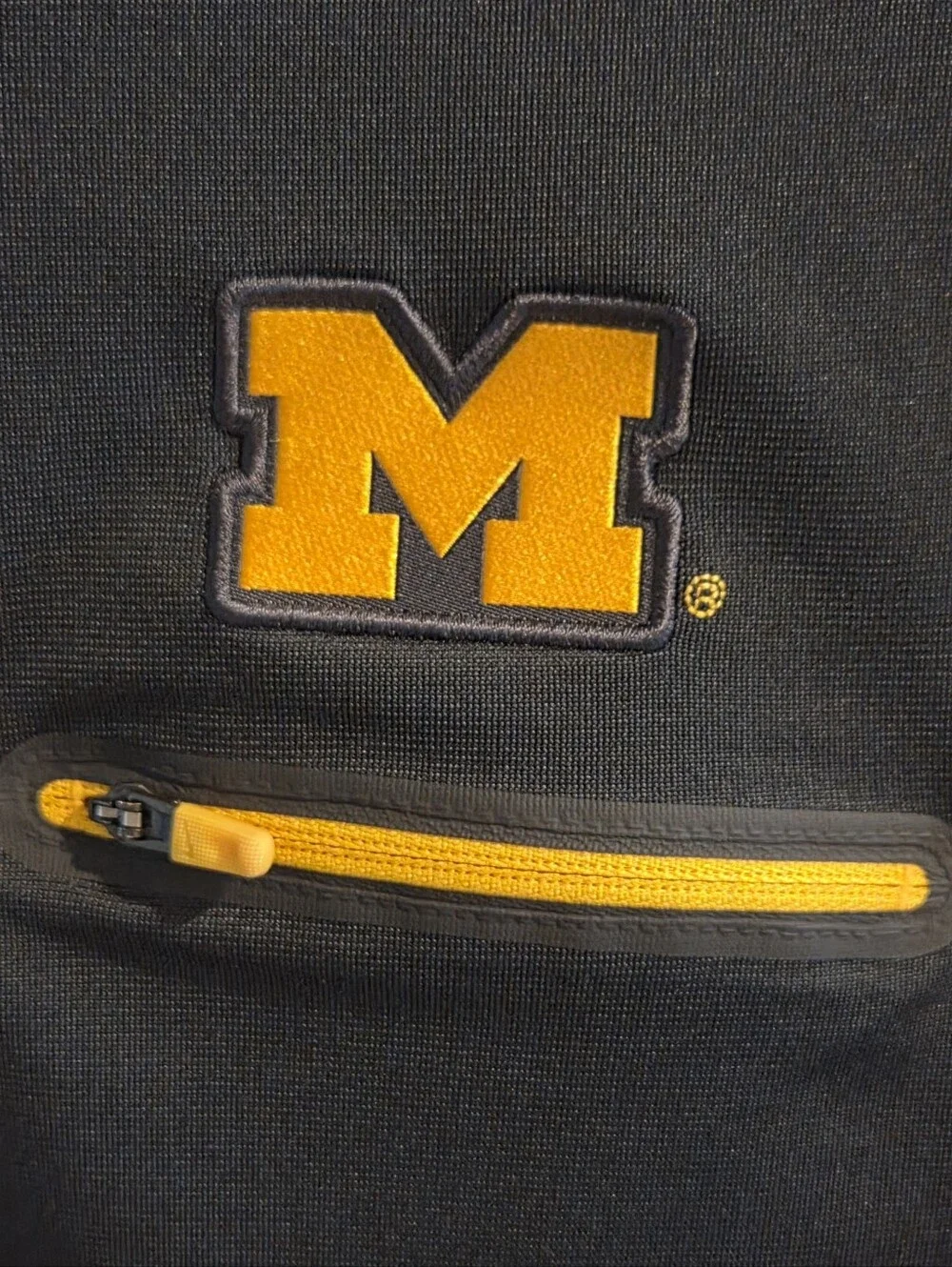 Jordan Brand University of Michigan Dri-Fit 1/4-Zip Size Large - Navy & Gold